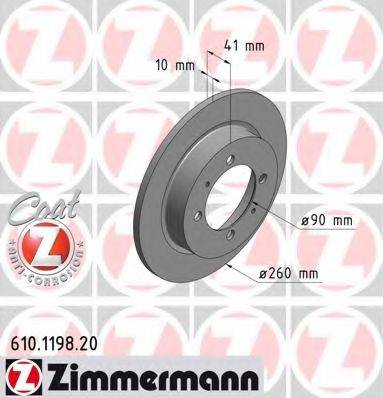 ZIMMERMANN 610119820 гальмівний диск