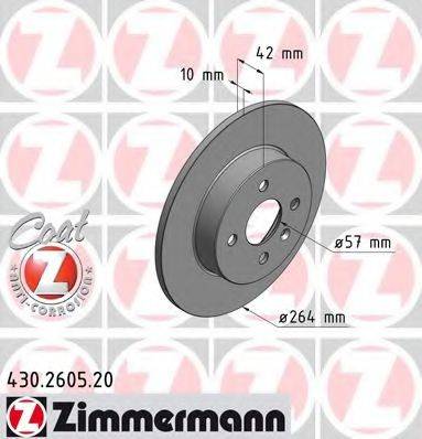 ZIMMERMANN 430260520 гальмівний диск