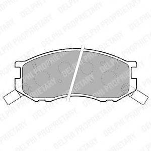 DELPHI LP1461 Комплект гальмівних колодок, дискове гальмо