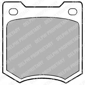 LEYLAND-DAF GBP211 Комплект гальмівних колодок, дискове гальмо