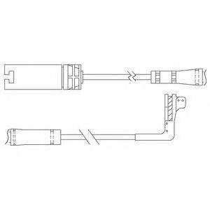 DELPHI LZ0214 Контрольний контакт, контроль шару гальмівних колодок