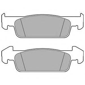DELPHI LP2663 Комплект гальмівних колодок, дискове гальмо