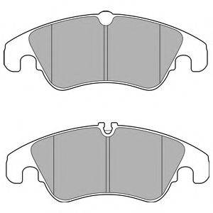 DELPHI LP2715 Комплект гальмівних колодок, дискове гальмо