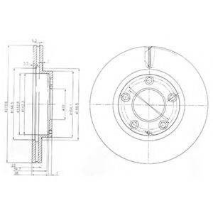 DELPHI BG3085 гальмівний диск