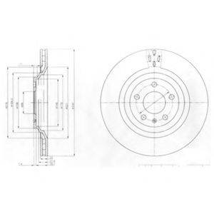 DELPHI BG4087 гальмівний диск