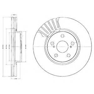 DELPHI BG2887 гальмівний диск