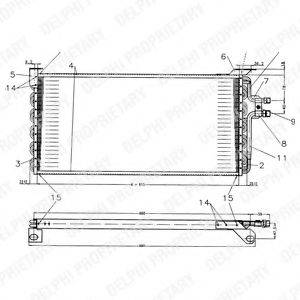 AUDI 000 395 653 0 Конденсатор, кондиціонер