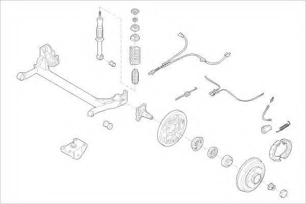 DELPHI FORD05801R Підвіска колеса