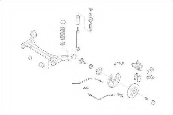 DELPHI VW15147R Підвіска колеса