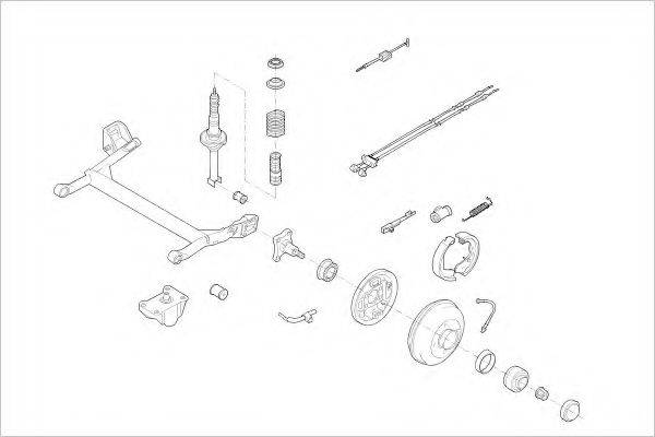 DELPHI FORD05193R Підвіска колеса