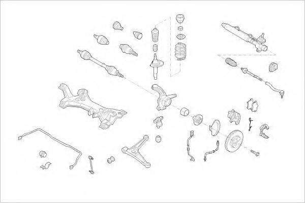 DELPHI VW04684F Підвіска колеса