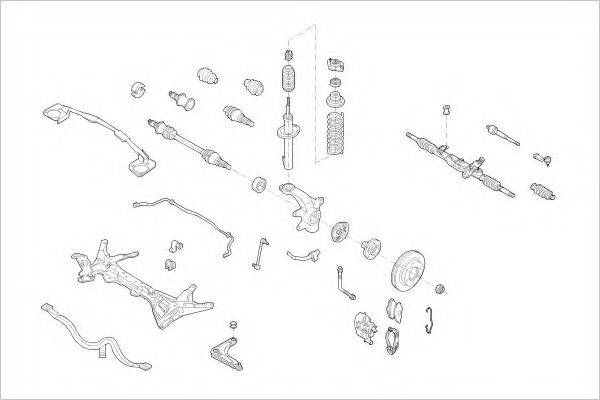 DELPHI FORD05326F Підвіска колеса