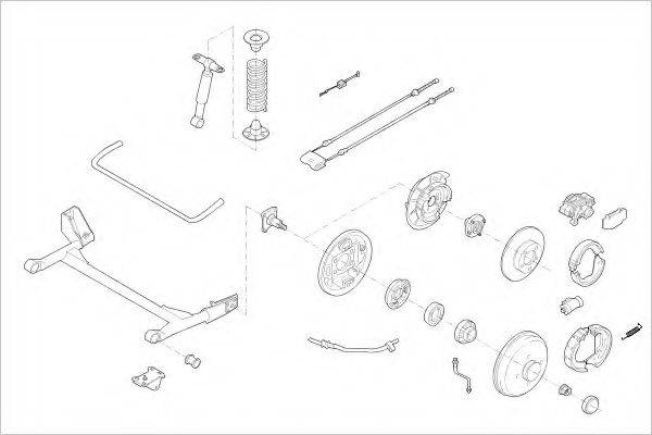 DELPHI FORD11226R Підвіска колеса