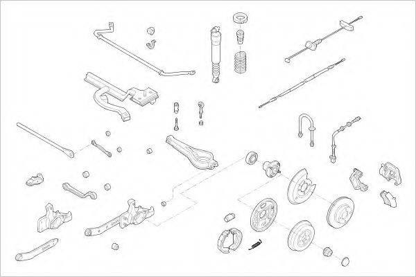 DELPHI FORD05828R Підвіска колеса