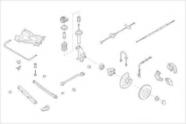 DELPHI FORD05819R Підвіска колеса