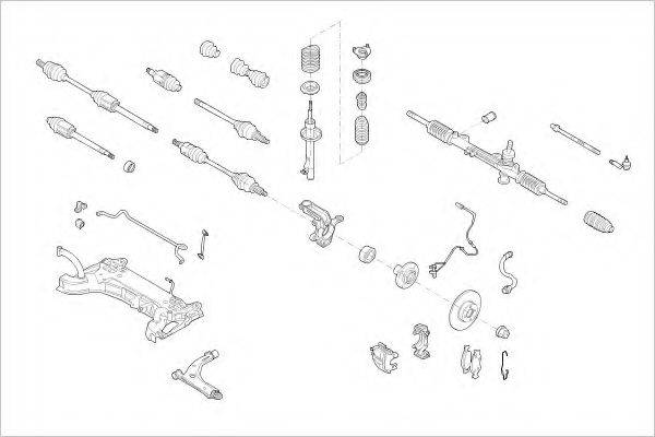 DELPHI FORD17702F Підвіска колеса