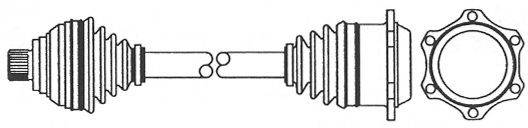 AUDI 4A0407272BG Приводний вал