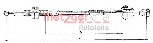 FORD 6168457 Тросик газу