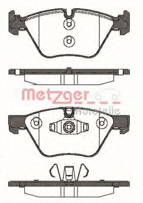 METZGER 24096 Комплект гальмівних колодок, дискове гальмо