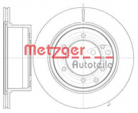 METZGER 6115910 гальмівний диск