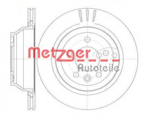 METZGER 6116010 гальмівний диск