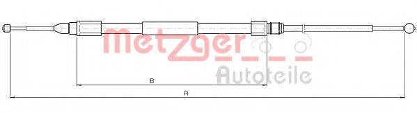 METZGER 104268 Трос, стоянкова гальмівна система