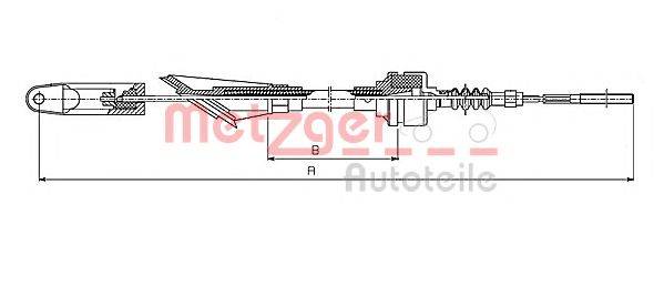 QUINTON HAZELL QCC1540 Трос, управління зчепленням