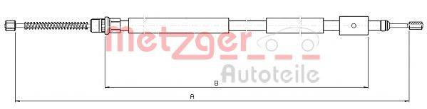 METZGER 106031 Трос, стоянкова гальмівна система