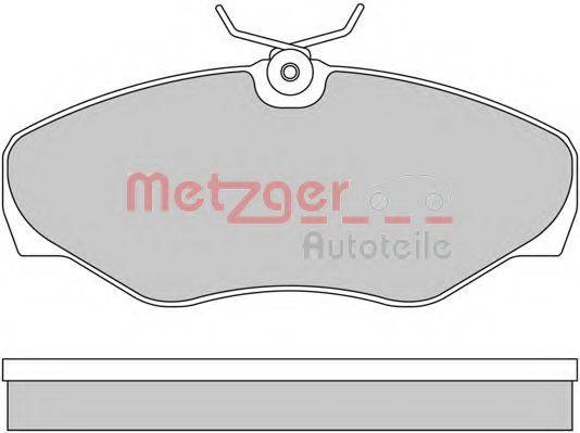METZGER 1170110 Комплект гальмівних колодок, дискове гальмо