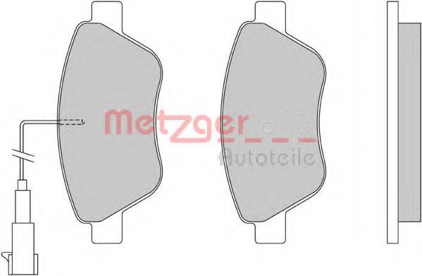 METZGER 1170117 Комплект гальмівних колодок, дискове гальмо