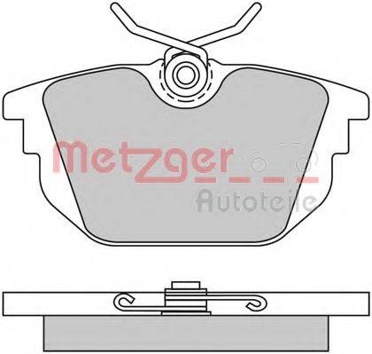 METZGER 1170497 Комплект гальмівних колодок, дискове гальмо