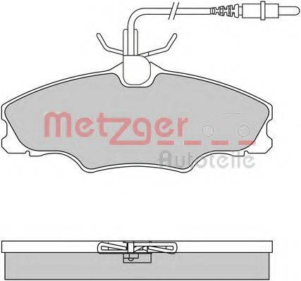 METZGER 21749 Комплект гальмівних колодок, дискове гальмо