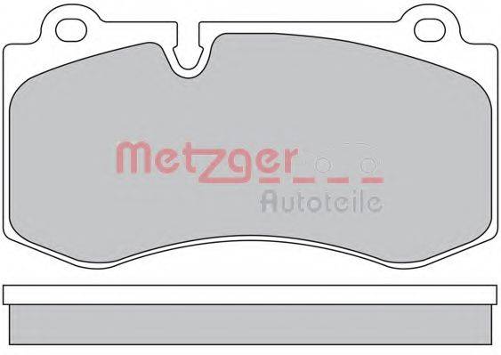 METZGER 23960 Комплект гальмівних колодок, дискове гальмо