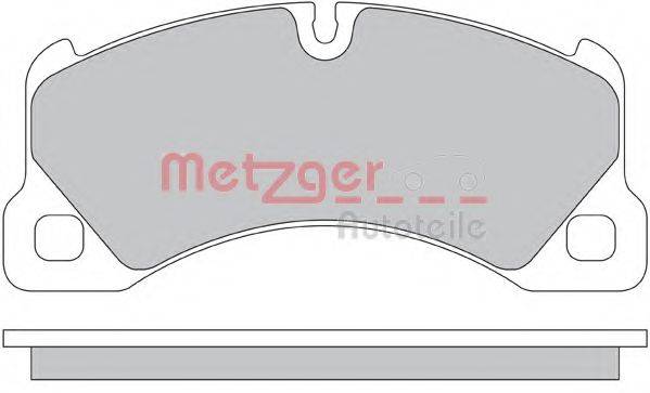 METZGER 24553 Комплект гальмівних колодок, дискове гальмо