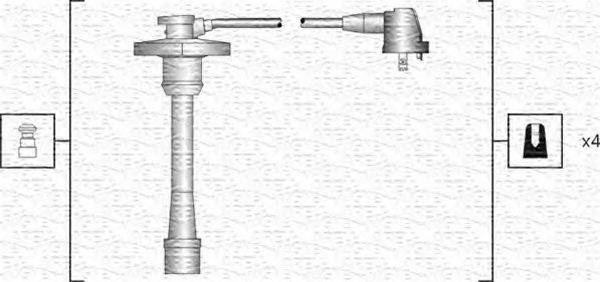 MAGNETI MARELLI 941318111188 Комплект дротів запалювання