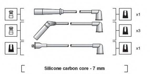 MAGNETI MARELLI 941318111166 Комплект дротів запалювання