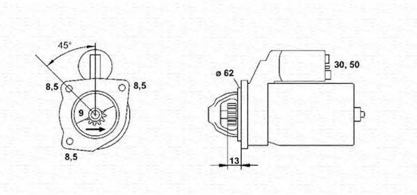 MAGNETI MARELLI 943251871010 Стартер