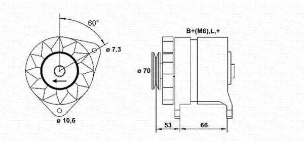 MAGNETI MARELLI 943356121010 Генератор