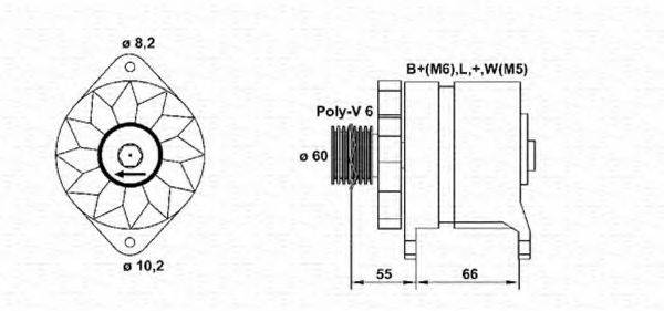 MAGNETI MARELLI 943356565010 Генератор