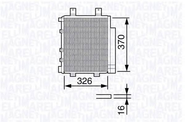 MAGNETI MARELLI 350203655000 Конденсатор, кондиціонер