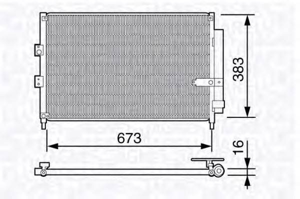 MAGNETI MARELLI 350203660000 Конденсатор, кондиціонер