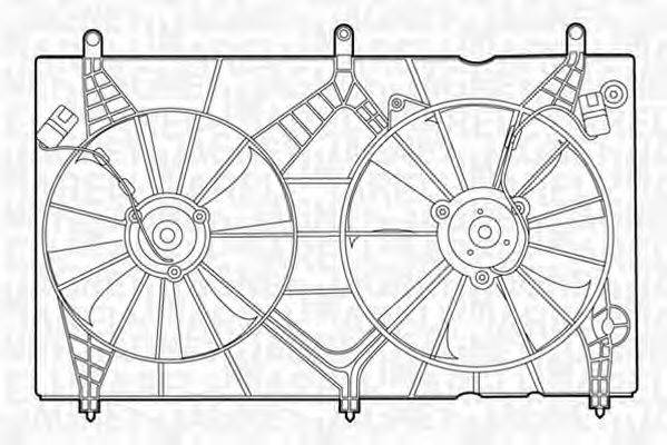 MAGNETI MARELLI 069422402010 Вентилятор, охолодження двигуна